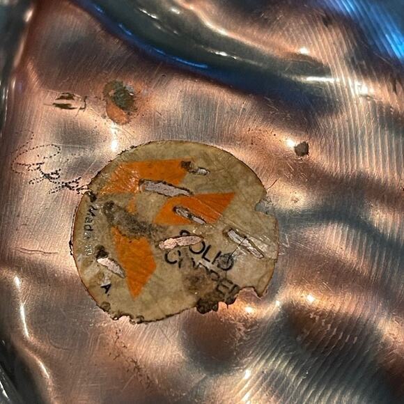 Vintage Gregorian Copper solid copper leaf shaped tr - Picture 3 of 10